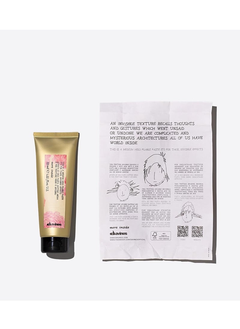 Davines This is a Medium Hold Pliable Paste, Non-Sticky And Textured Styling For Long-lasting Flexible Finish, 4.23 Fl. Oz.