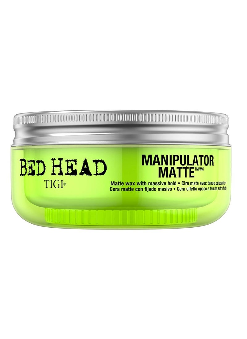 TIGI Bed Head Manipulator Matte Gel for Unisex - Maximum Long Lasting Hold, Creates Texture, Controls Frizz & Flyaways, Humiditiy Resistant, 2 oz (Pack of1 )