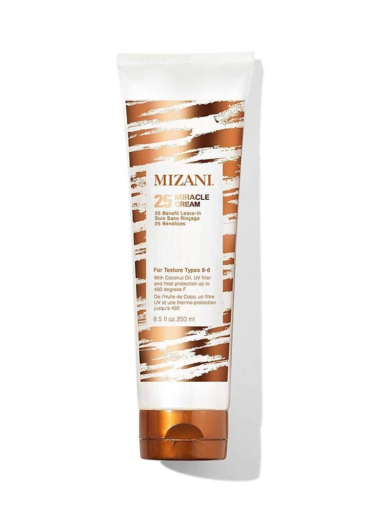 MIZANI 25 Miracle Leave-In Cream - Adds Lightweight Moisture & Touchable Softness With Coconut Oil, For Curly Hair