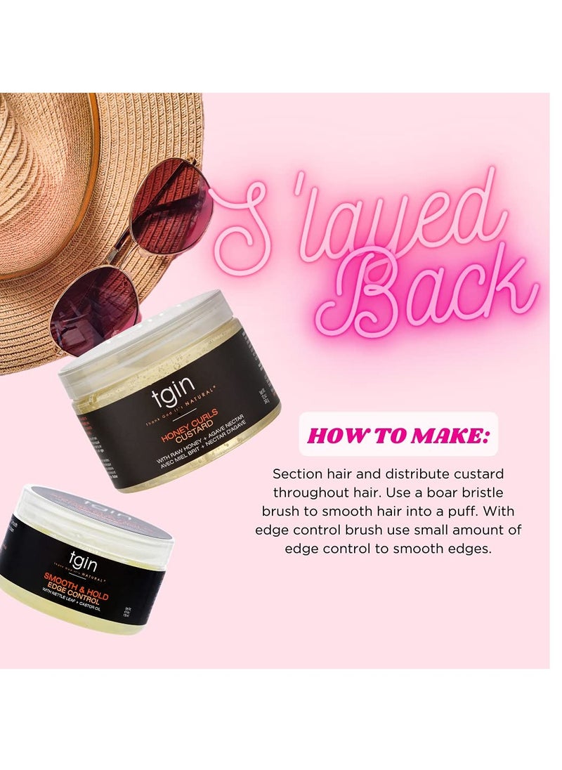 Thank God It's Natural Honey Curls Custard - 12 Oz - For Natural, Dry, Curly, Damaged Hair