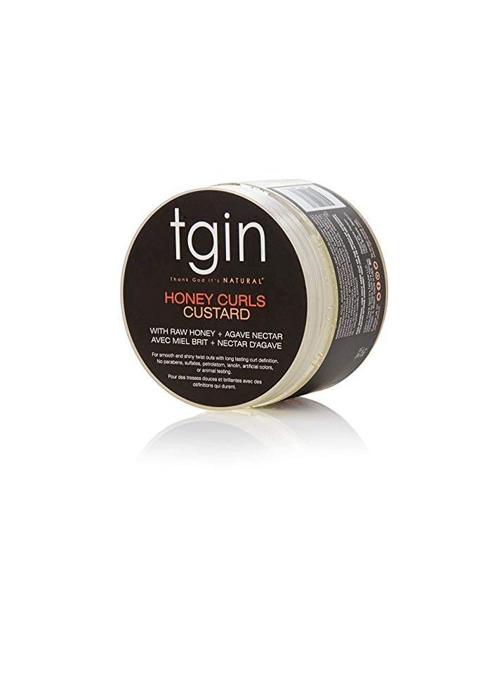 Thank God It's Natural Honey Curls Custard - 12 Oz - For Natural, Dry, Curly, Damaged Hair