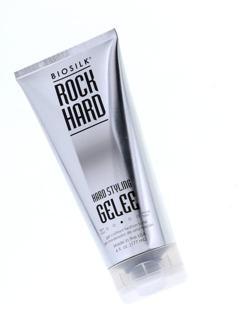 Biosilk Rock Hard Hair Styling Gelee 6 oz (Pack of 5)