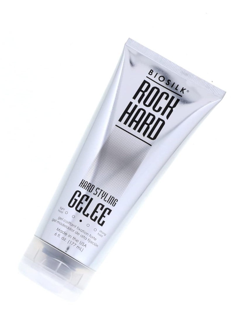 Biosilk Rock Hard Hair Styling Gelee 6 oz (Pack of 5)