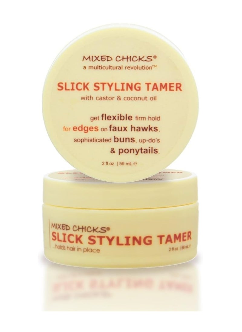 Mixed Chicks Slick Styling Tamer-Edge Tamer with Castor and Coconut Oil, 2 fl. oz.