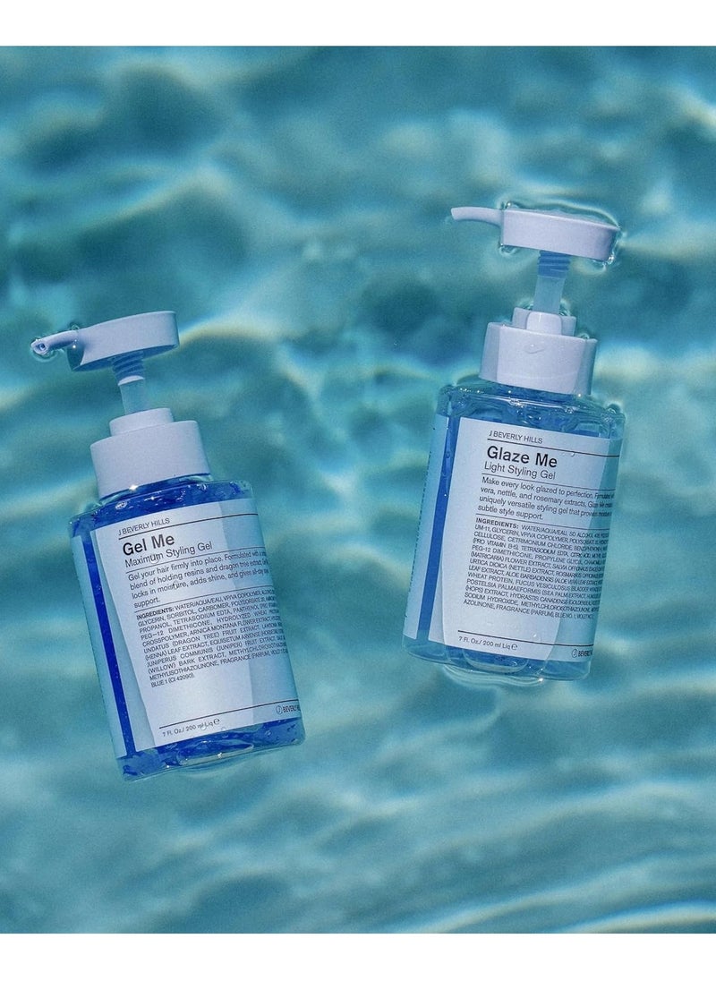J Beverly Hills Blue Gel Me Formulated with Vitamin B5 Ingredient Blend for Firm Hold, 7 Oz