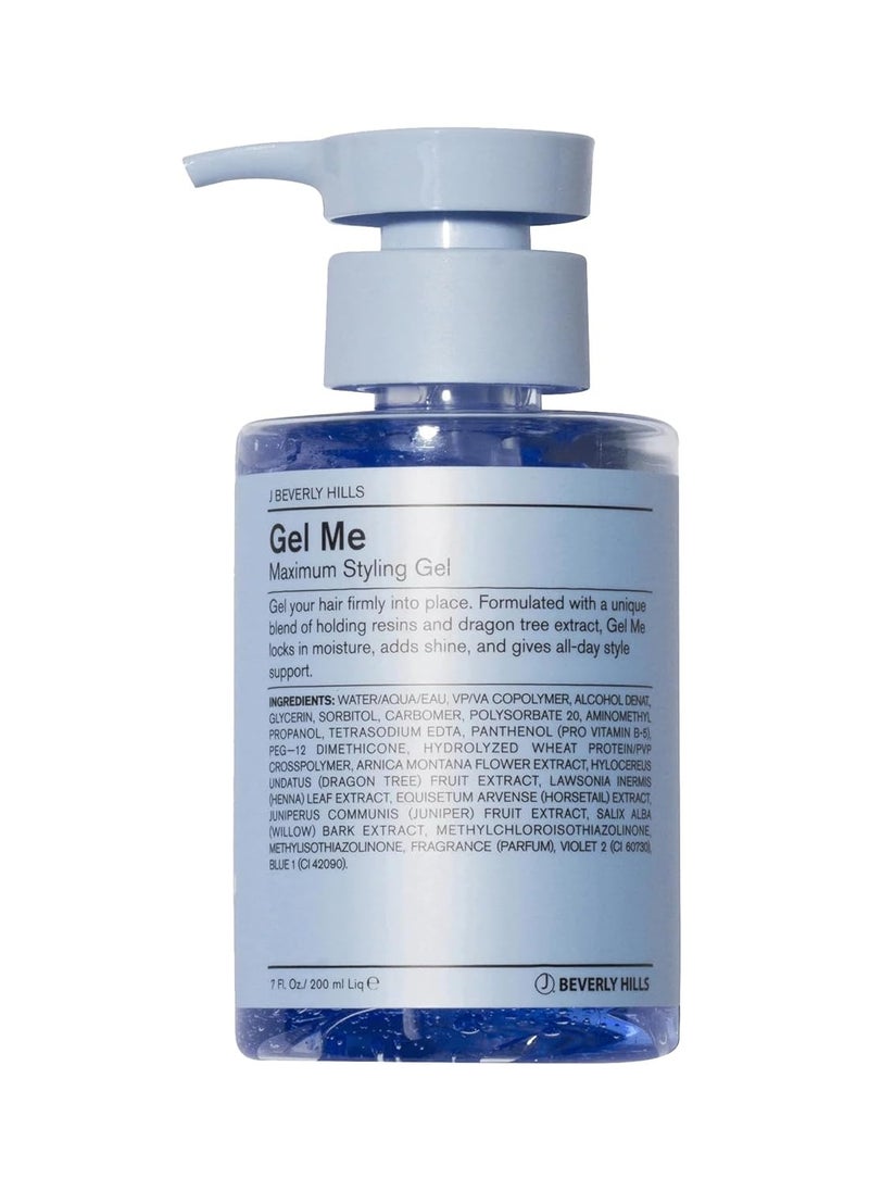 J Beverly Hills Blue Gel Me Formulated with Vitamin B5 Ingredient Blend for Firm Hold, 7 Oz