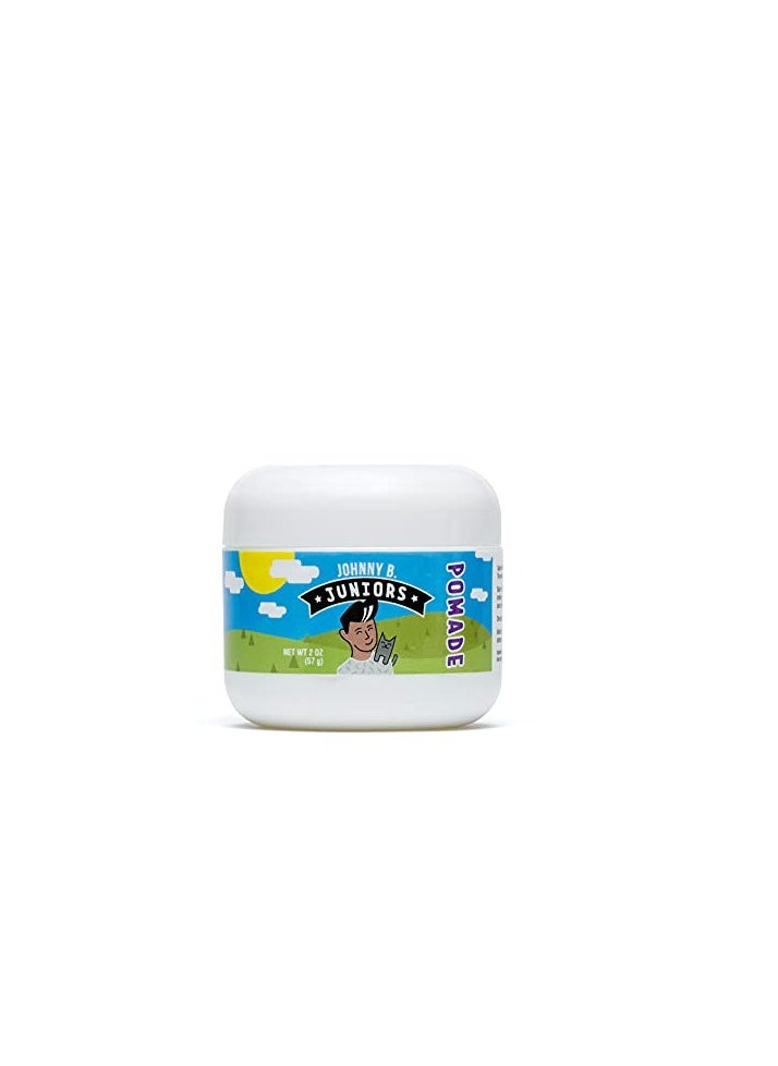 JOHNNY B. Juniors Hair Styling Pomade 2 oz. Jar Curly or Straight Hair for Kids