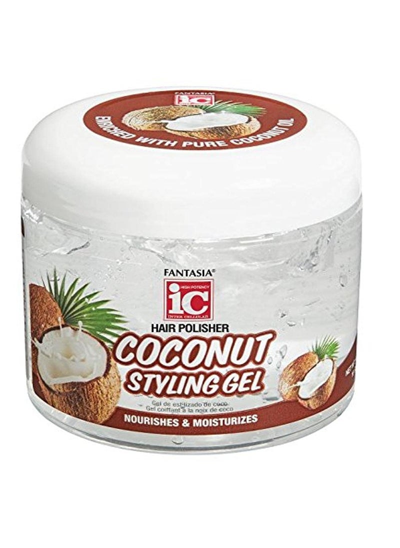 Fantasia Gel Coconut Styling Gel, 16 Ounce (IC3310)