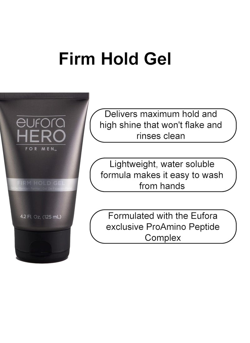 Eufora Hero For Men Firm Hold Gel, 4.2 Ounce