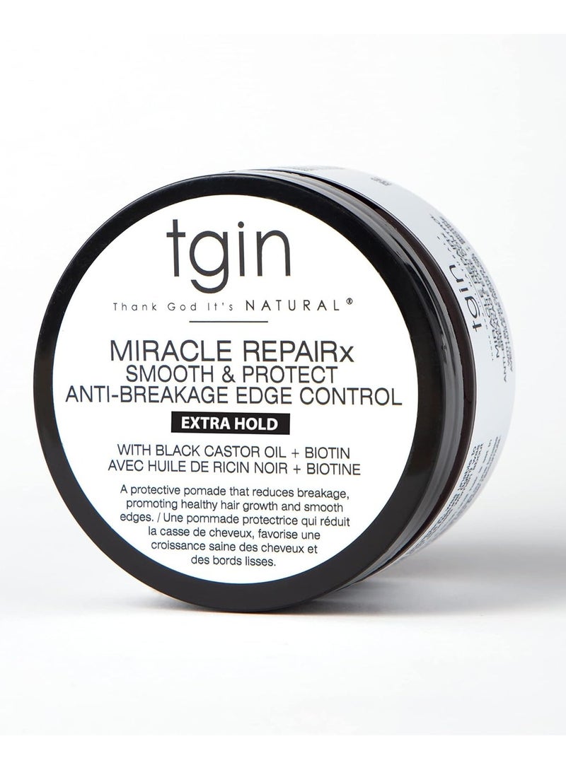 Thank God It's Natural tgin Miracle RepaiRx Smooth & Nourish Edge Control for For Damaged Hair - Repair - Protect - Restore - 4 ounces