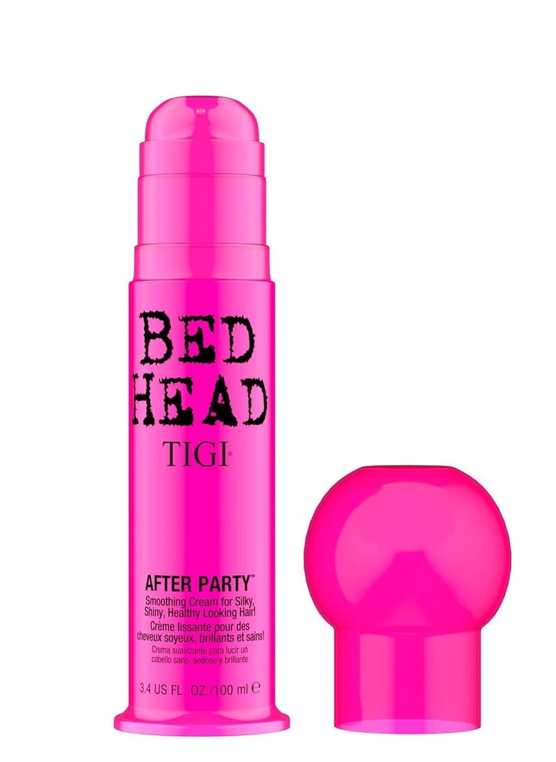 TIGI Bed Head After Party Smoothing Cream for Silky Shiny Hair, 3.4 Ounce