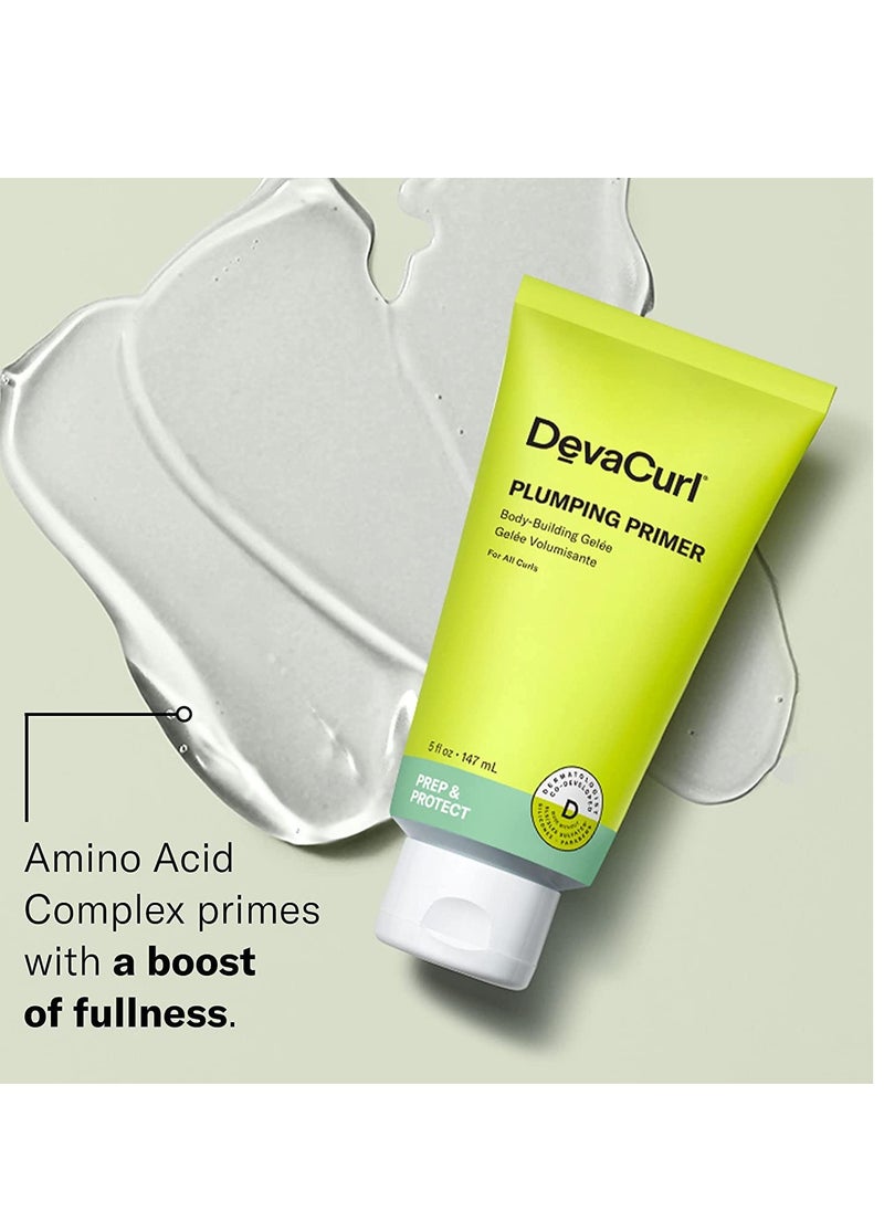 DevaCurl Plumping Primer Body-Building Gelée | Amino Acid Complex | Provides Body | Provides Fuller and Plump Curls