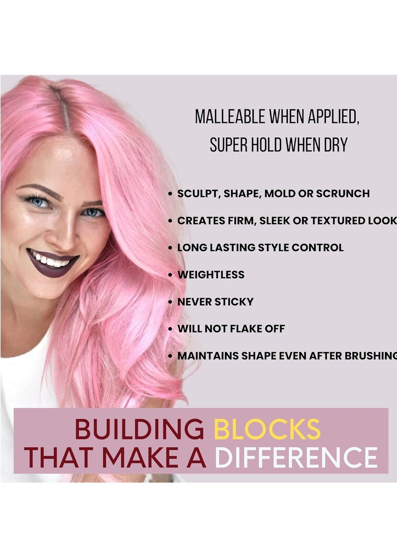 DermOrganic Super Hold Styling Gel for Hair with Pomegranate Anti-Fade Extract - Alcohol-Free, 8 fl. Oz