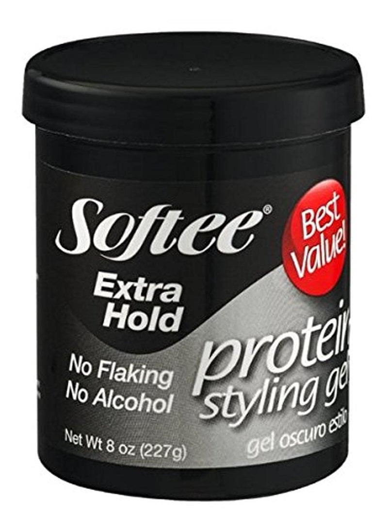 Softee extra hold protein styling gel 8 oz