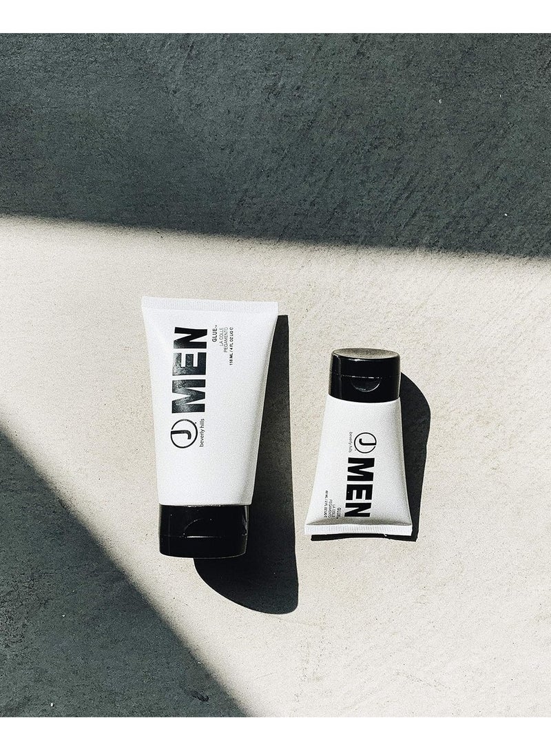 J Beverly Hills Men's Glue Hair Gel with Rosemary Oil for Volume and Shine, (2 Oz, 4 Oz)