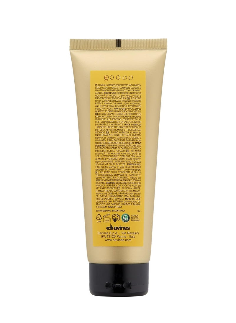Davines This is a Relaxing Moisturizing Fluid, Heat Protection And Frizz Control For Sleek And Straight Styling, Moisturize With Humidity Control, 4.22 Fl. Oz.