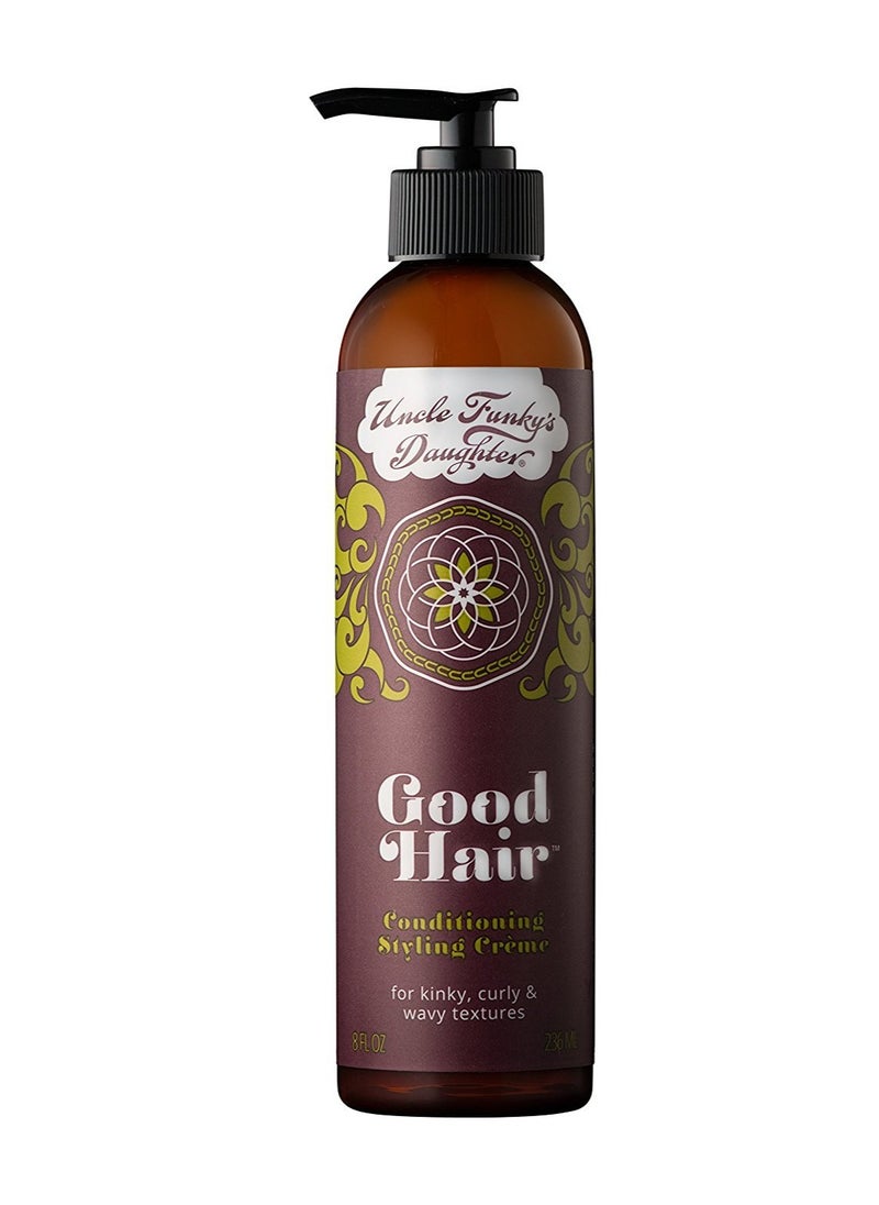 Uncle Funky's Daughter Good Hair Conditioning Styling Creme, 6 oz