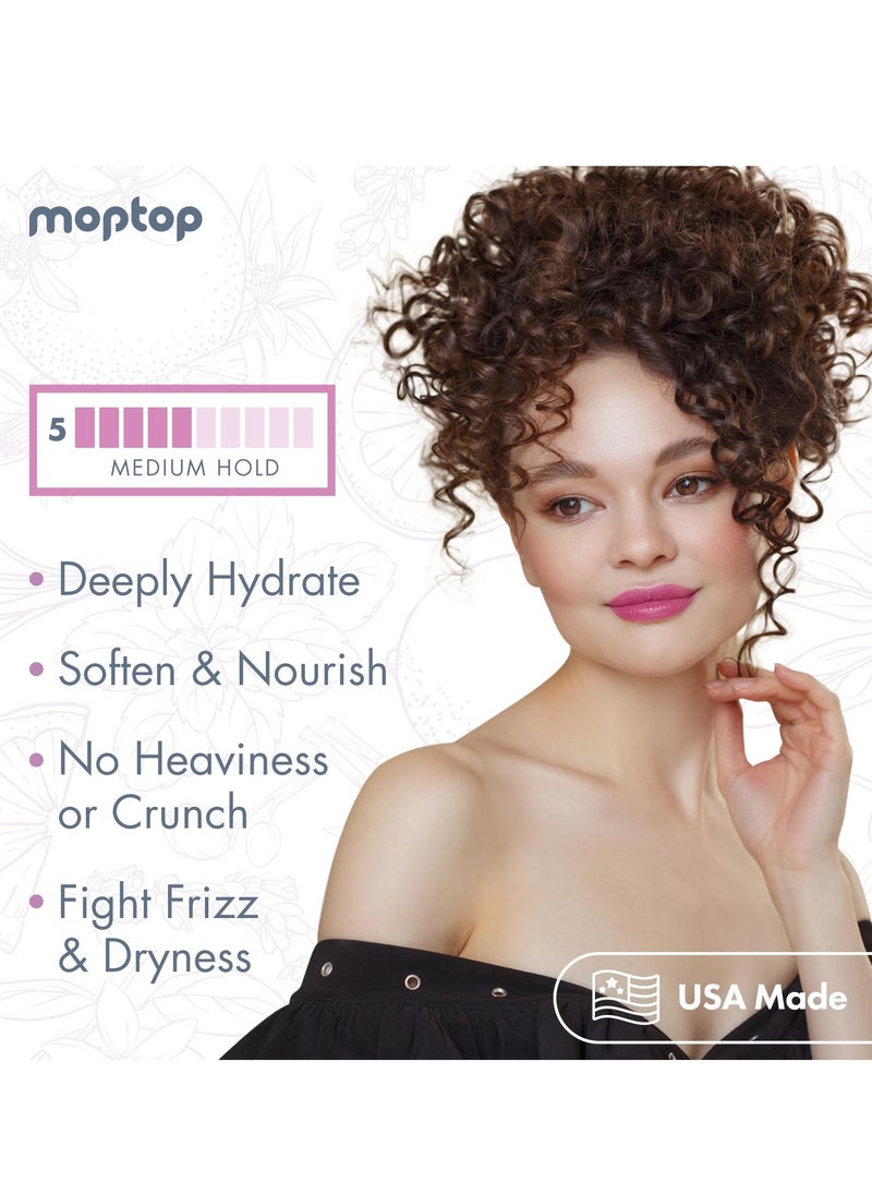 MopTop Trial Bundle - Curly Hair Custard Styling Gel for Fine, Thick, Wavy & Kinky-Coily Hair, Frizz Control, Moisturizing Curl Definer & Activator, 10 Sample Packets (0.5oz)