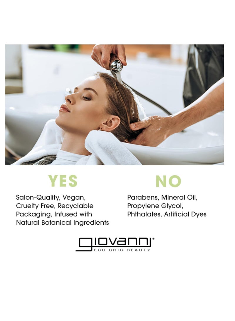 GIOVANNI 2chic Ultra-Sleek Flat Iron Styling Mist - Brazilian Phyto-Keratin & Moroccan Argan Oil, Heat Protection, Coconut, Shea Butter, Pro-Vitamin B5, Color Safe, Paraben Free 4 fl oz