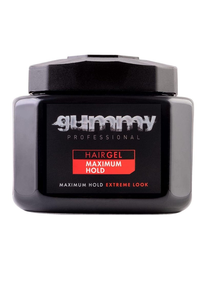 Gummy Hair Gel Maximum Hold Extreme Look 23.5 Ounce (700ml)