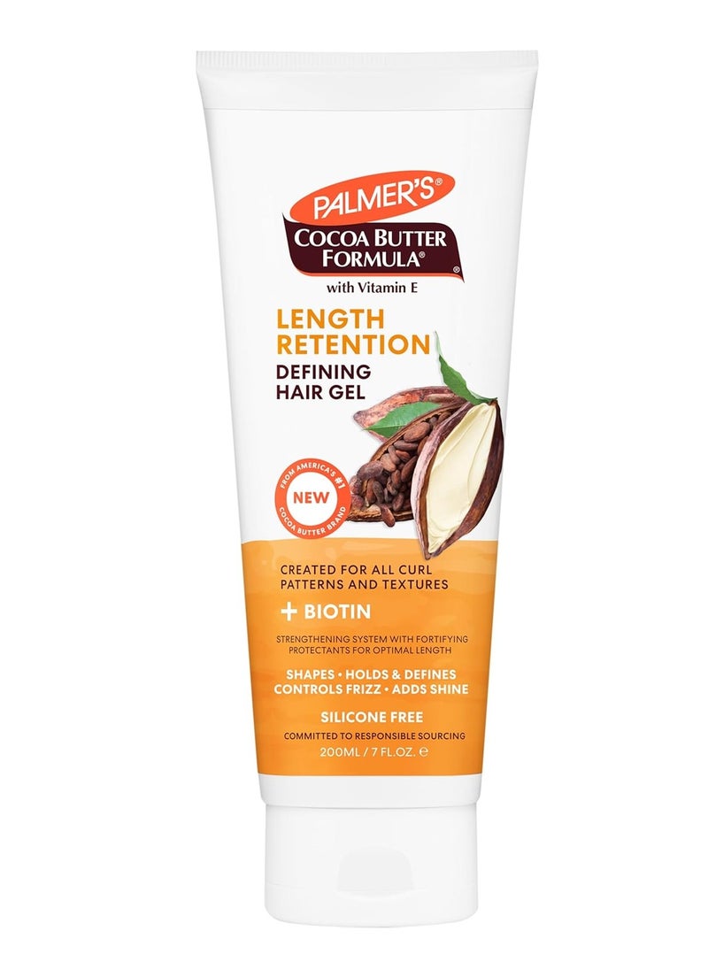 Palmer's Cocoa Butter & Biotin Length Retention Defining Hair Gel, 7 Ounce