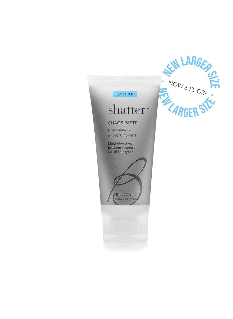 Brocato Shatter Chaos Hair Paste, 6 Oz | Molding Styling Gel for Men & Women with All Hair Types | Shaping & Sculpting Mousse for Salon Quality Hairdos | Apply to Wet, Dry or Heat Styled Hair