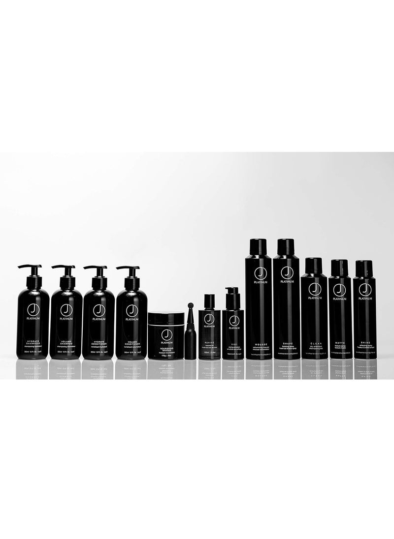 J Beverly Hills Platinum 5 In 1 Leave-in Styling Emulsion Cream with Argan Oil for Heat Protection, (3.4 Oz, 8 Oz)
