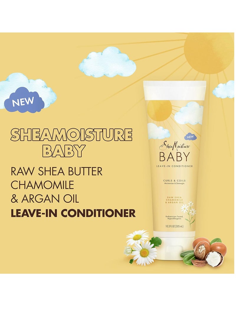 Kids Curling Cream 6 oz & Baby Leave-In Conditioner 10.3 oz for Curly Hair 6 oz & 10.3 fl oz