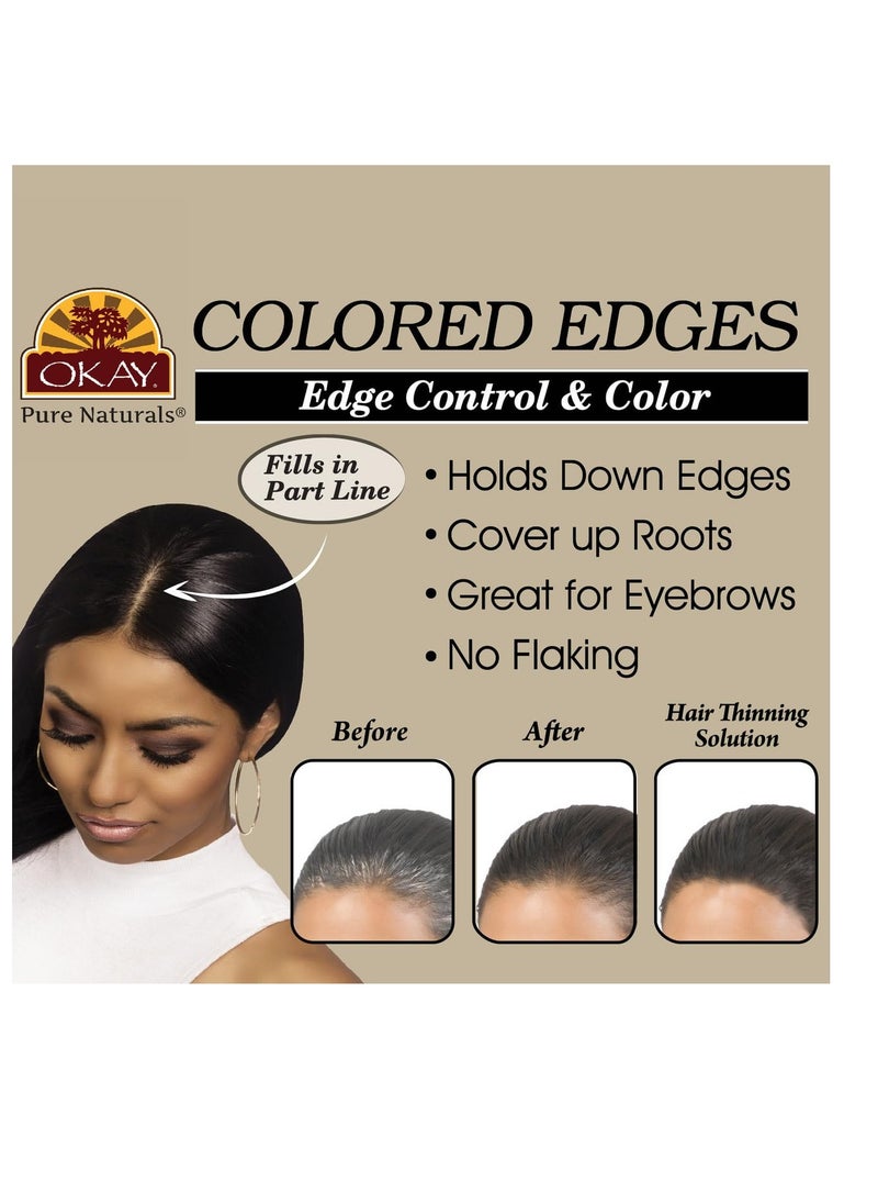 OKAY COLORED EDGES BROWN 0.5 oz / 15 ml