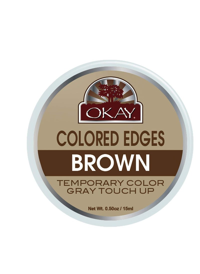 OKAY COLORED EDGES BROWN 0.5 oz / 15 ml