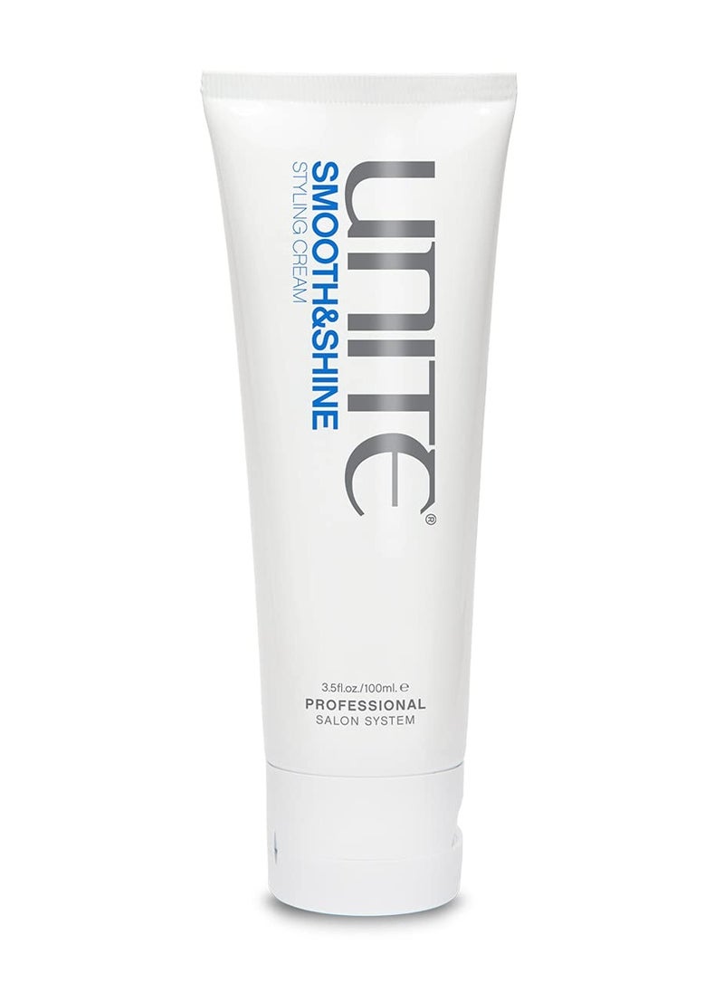 UNITE Hair Smooth & Shine - Styling Cream, 3.5 Fl Oz (Pack of 1), White