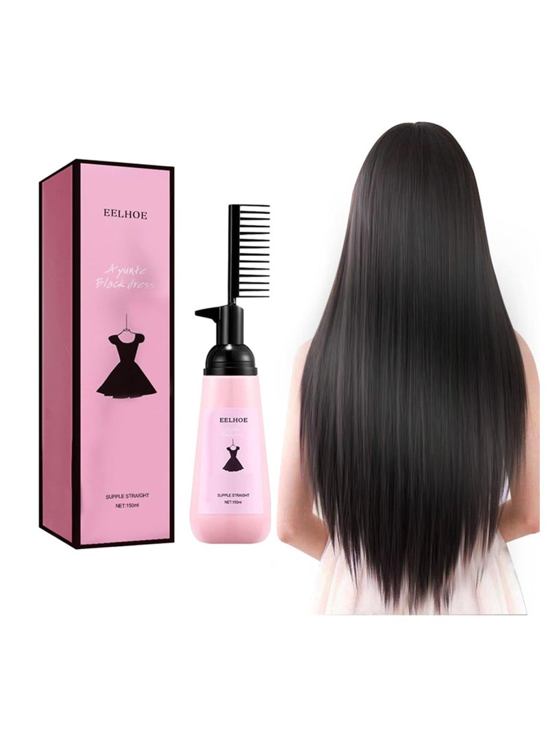 3-Second Treatment for Smooth, Nourishing Hair - (150ml) 2023 New Straightening Cream with Comb, Effective in Just 3 Seconds for Dry Hair