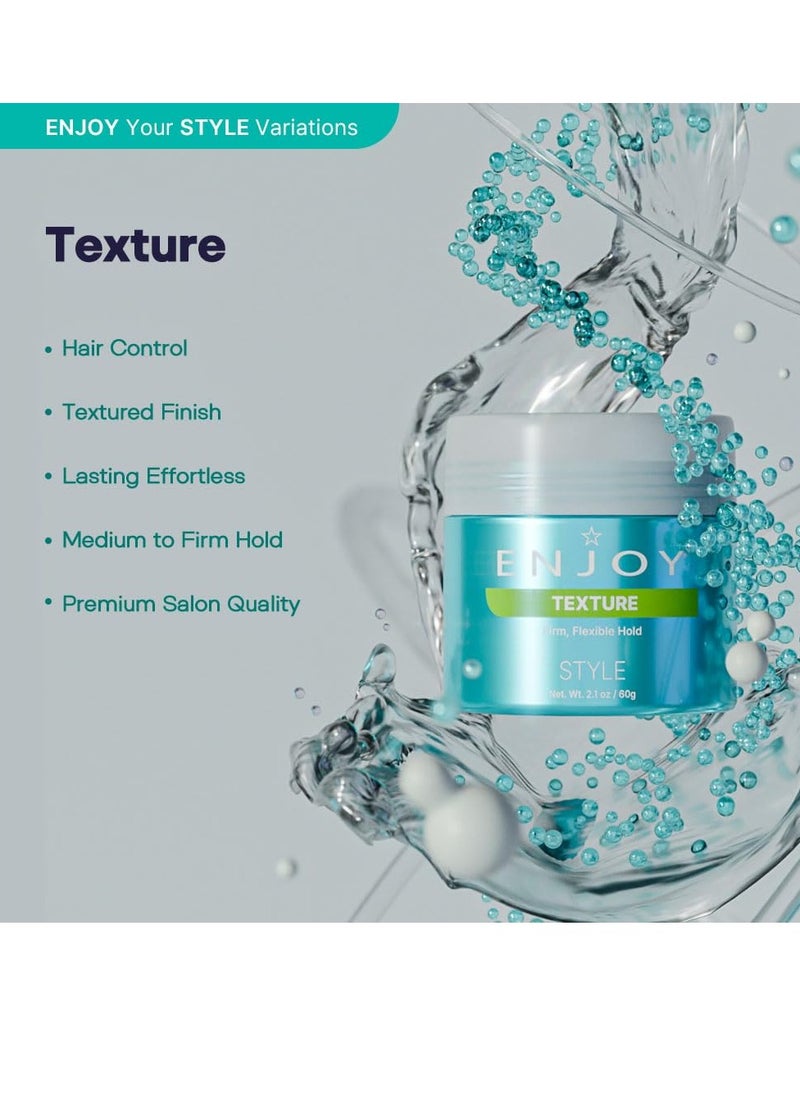 Enjoy Hair Styling Cream, 2 oz - Firm, Flexible Hold, For All Hair Types, Curly Hair Products, Hair Waver, Hair Styling Products