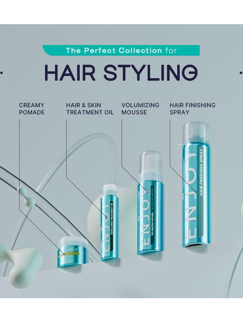 Enjoy Hair Styling Cream, 2 oz - Firm, Flexible Hold, For All Hair Types, Curly Hair Products, Hair Waver, Hair Styling Products