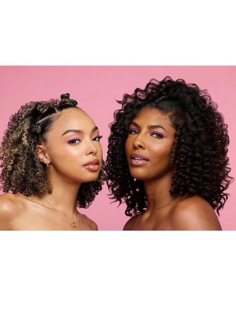 tgin Rose Water Hydrating Curl Cream 12 oz & tgin Rose Water Hydrating Styling Lotion 8 oz, for Curly, Coily and Wavy Hair, (Set)