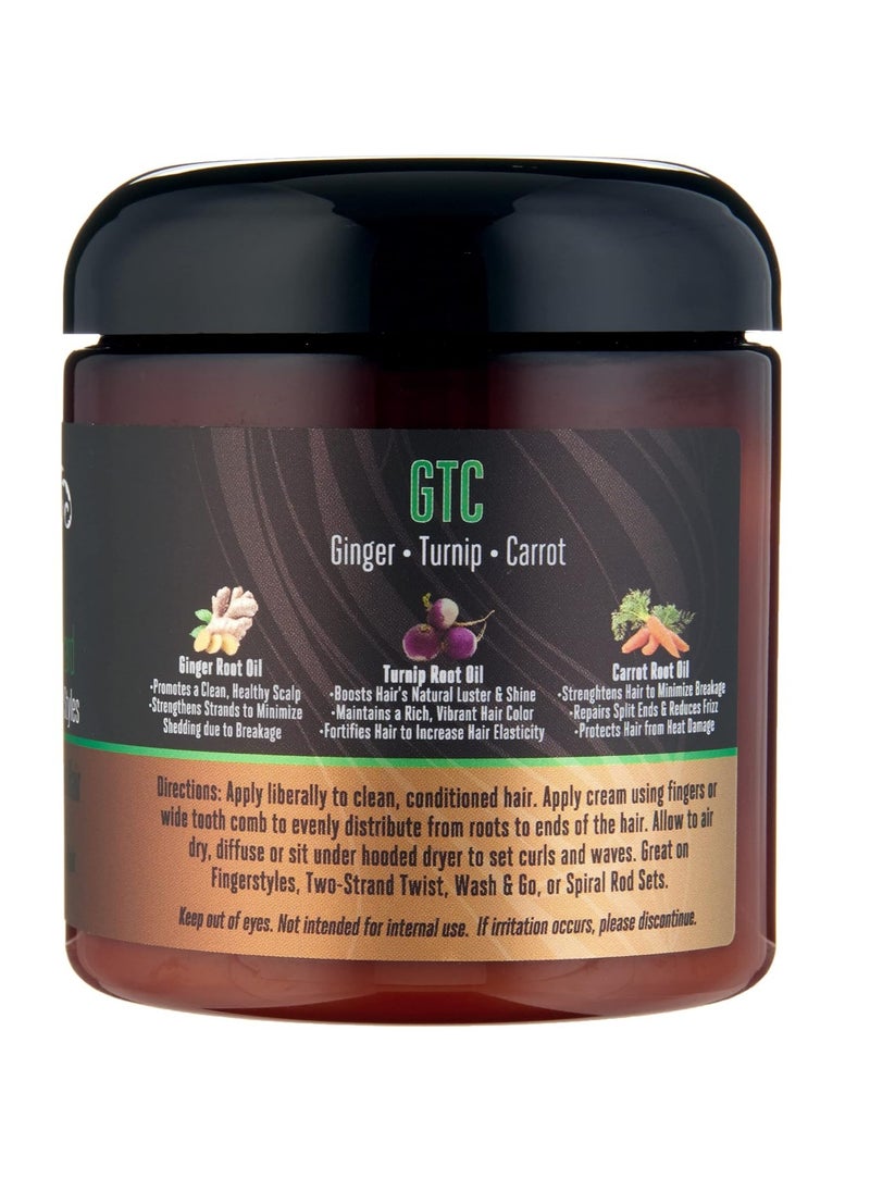 Rucker Roots Define & Stretch Curl Custard |For Thick, Coily, Shrinkage Prone Hair| Wash & Go| Twist Outs| Natural Styles|Defines Curls| Moisturizes Strands| Stretches Tight Curls