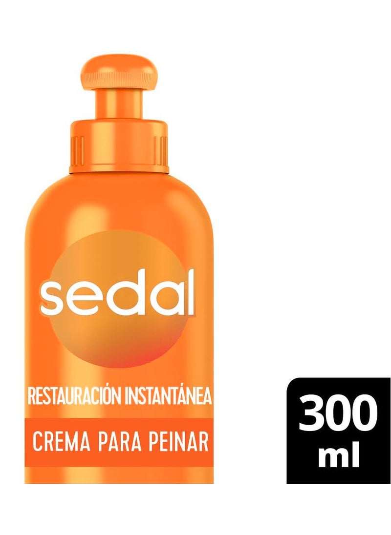 Sedal S.O.S. Reconstruccion Estructural Con Bio Keratina Crema Para Peinar (Styling Hair Cream Structural Reconstruction) 300 ml