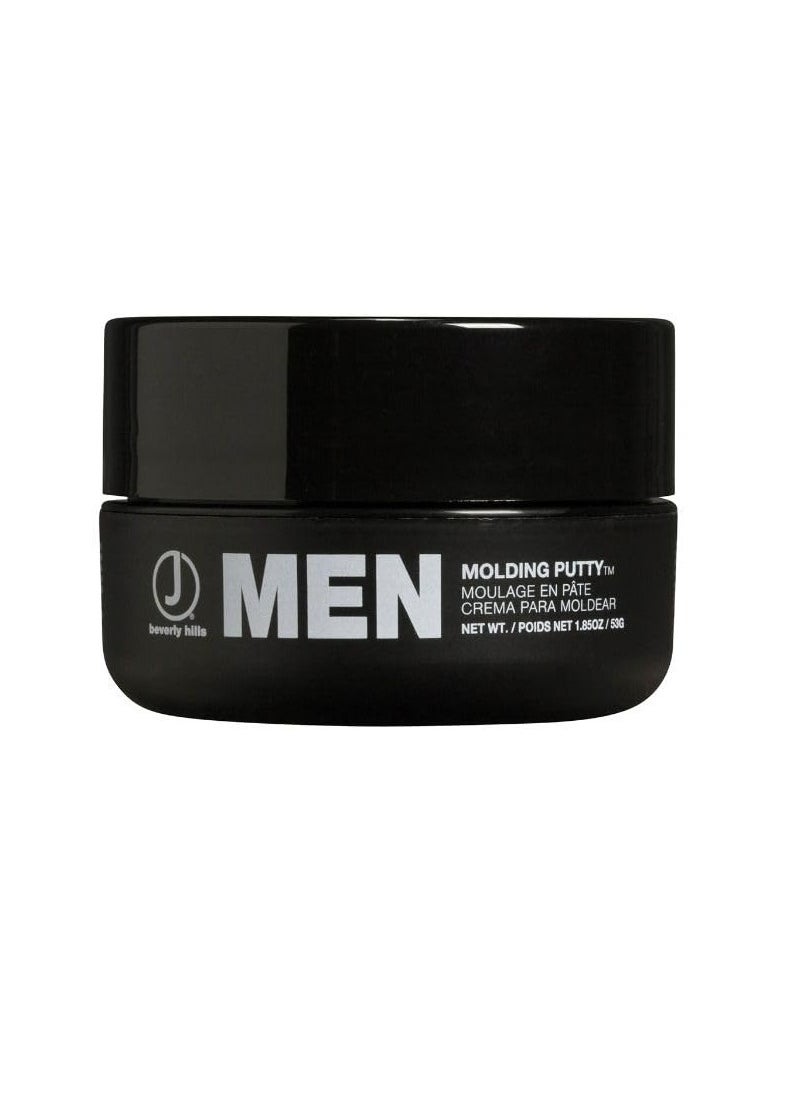 J Beverly Hills Men's Molding Putty with Beeswax for Strong Hold and Texture, 2 Oz