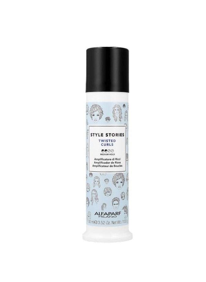 Alfaparf Milano Style Stories Twisted Curls Hair Styling Product, Medium Hold Curl Cream - Professional Salon Quality - No Residue - Amplifies Curly Hair - 3.52 oz.