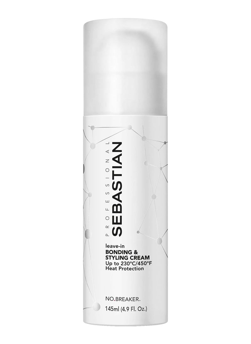Sebastian Professional No.Breaker Bonding & Styling Leave-in Cream | Intense Conditioning Cream with Heat Protection, 72 HR Frizz-Free, Flexible Hold, 4.9 oz