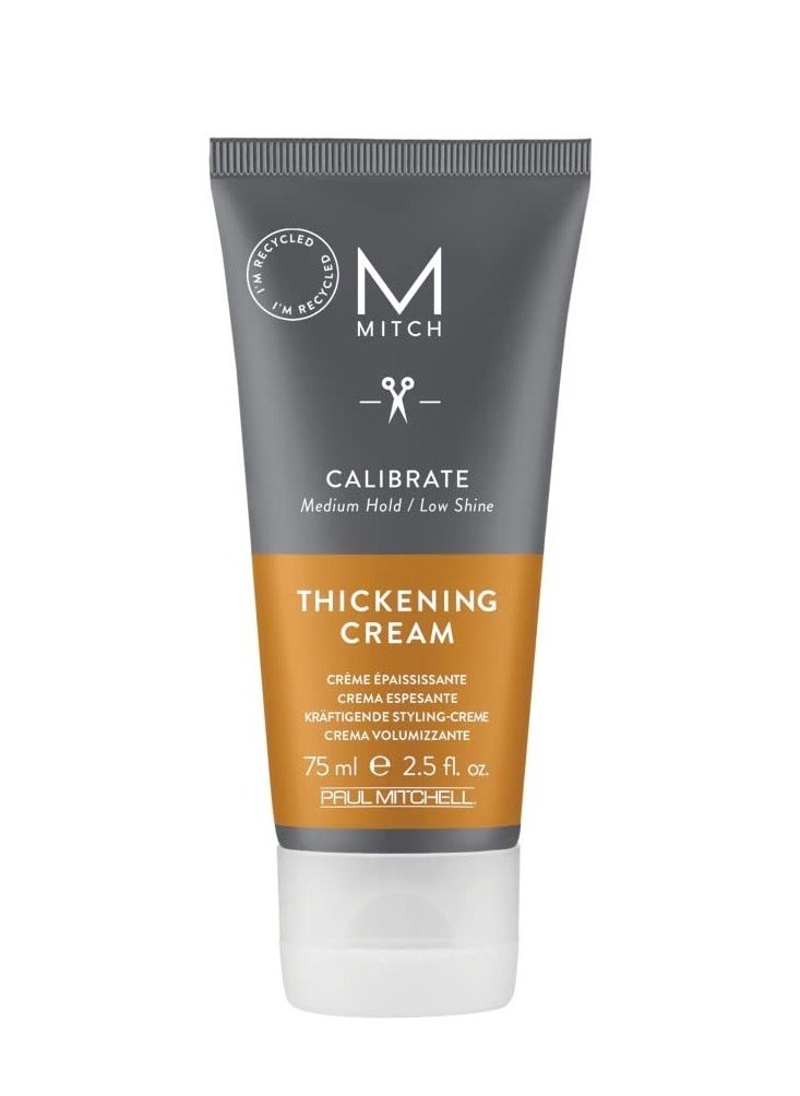 MITCH - Calibrate Thickening Cream, Medium Hold, Low Shine, For All Hair Types, 2.5 fl. oz.