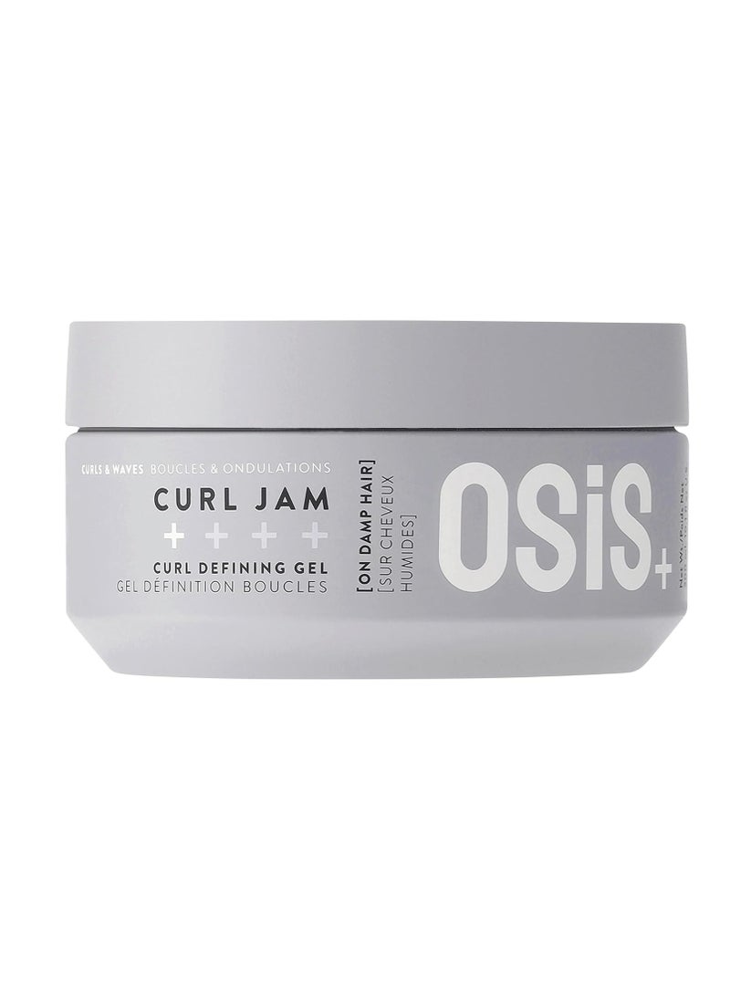 Osis+ Curl Jam Moisturizing Defining Curl Hair Gel 10.1 oz | Non-Stiff | Non-Crunchy | All Curly Types