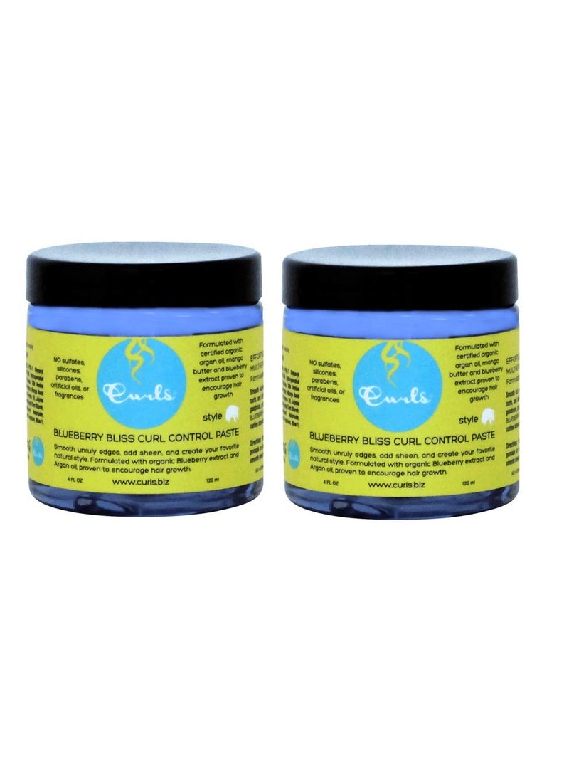 Curls Blueberry Bliss Curl Control Paste 4oz (Pack of 2)