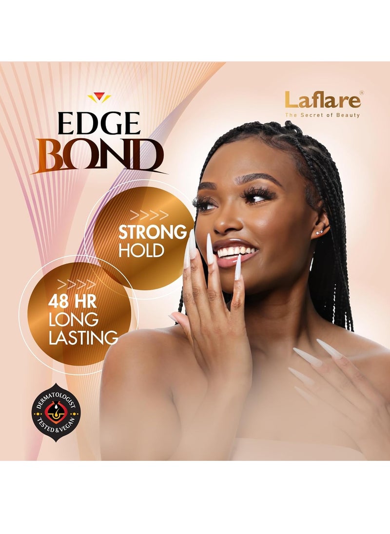 Laflare Edge Control for Black Hair, Natural Hair and Curly Hair. Eco Styling Gel Travel Size 25ml, Edge Wax for Man & Woman (Cherry)