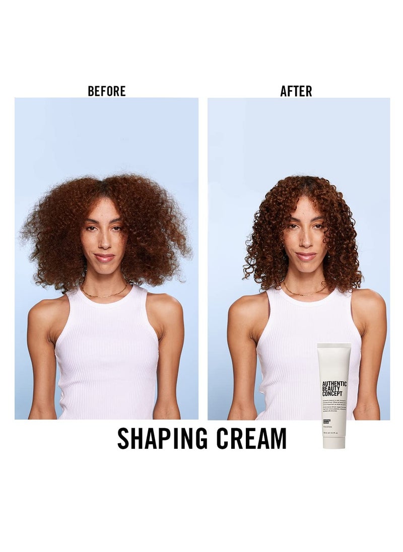 Authentic Beauty Concept Shaping Cream | All Hair Types | Define & Hold Natrual Texture | Vegan & Cruelty-free | Silicone-free