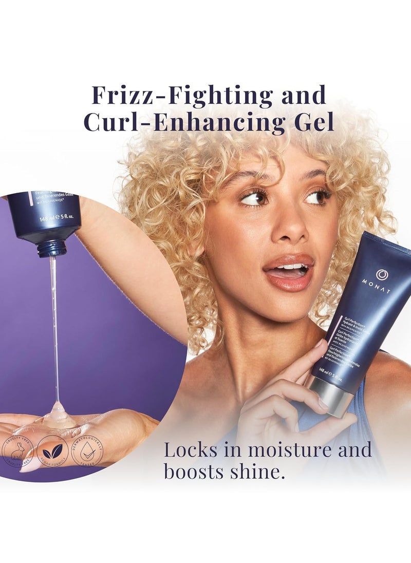 MONAT Curl Perfection™ Hydrate & Hold Gelée with Rejuveniqe® - Curl-Enhancing Defining Gel for Wavy, Curly, Coily Hair - Soft, Touchable, Shiny Curls with Long-Lasting Memory - 148 ml / 5 fl. oz.