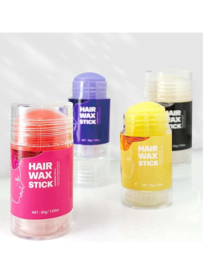 immetee Hair Wax Stick for Women, Edge Control Gel, Smooth Frizz and Slick Back Hair - 30g (White)