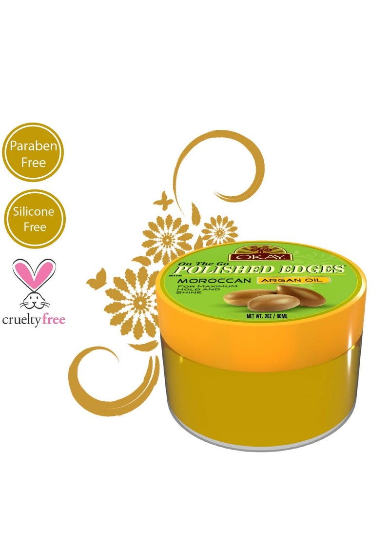 OKAY POLISHED EDGES with ARGAN OIL 2oz / 59ml