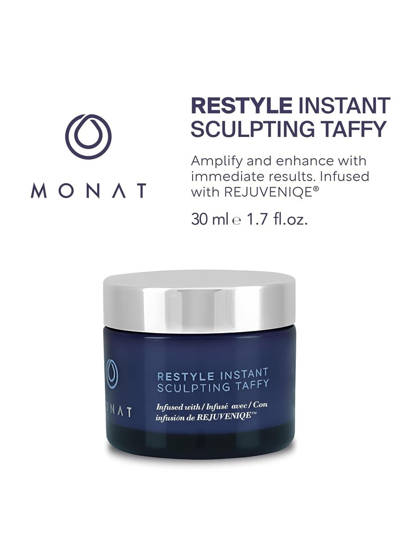 MONAT Restyle Instant Sculpting Taffy - Hair Styling Products That Gives Instant Vitality. Infused w/Rejuveniqe®. Long Lasting Hair Taffy - Net Wt. 30 ml / 1.7 fl. oz.