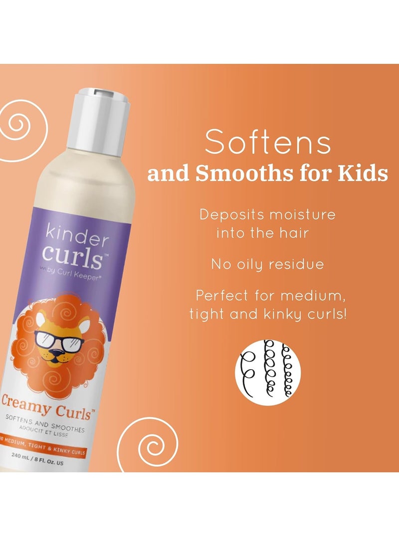 Curl Keeper Kinder Curls Creamy Curls Hair Moisturizer | 8oz/240ml | Styles, Softens and Smoothes